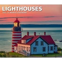 Deluxe Lighthouses 2024 Wall Calendar
